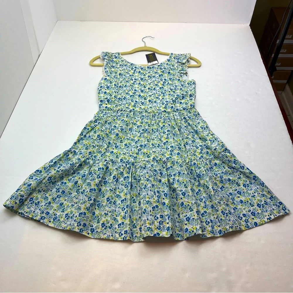 Polo Ralph Lauren Big Girls Size‎ 14 Floral Cotton Seersucker Dress Spring NEW - Picture 2 of 15